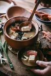 砂锅豆腐汤 美食摄影
