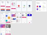 xd社交红色UI设计登录页注册