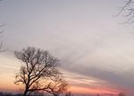 乡间傍晚天空