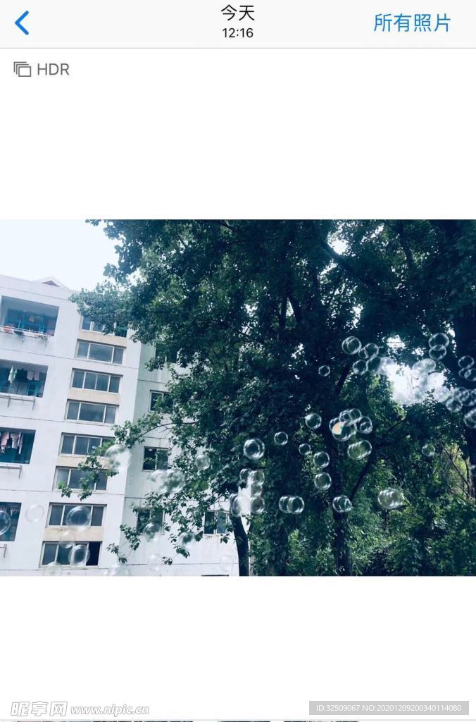 教室背后的泡泡