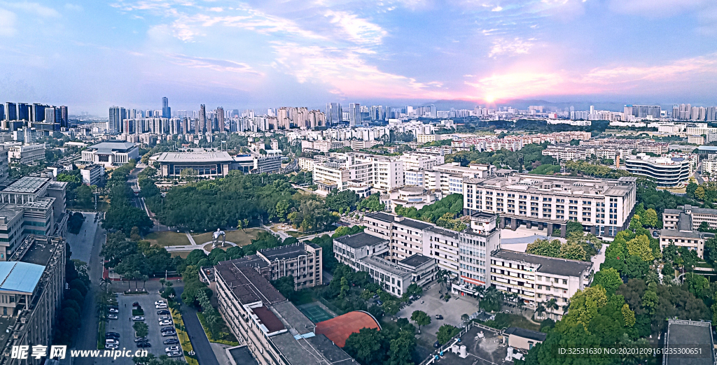 广西大学鸟瞰图