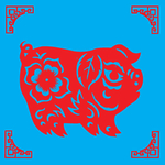 猪剪纸