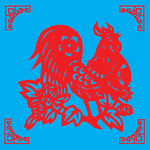 鸡剪纸