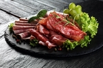火腿食物美食香肠背景