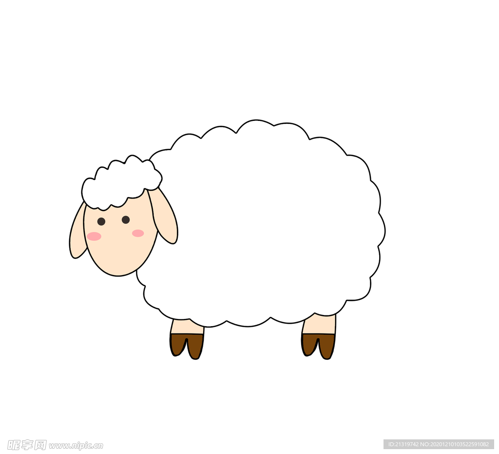 小绵羊简笔画画法动画步骤图（儿童画小猪佩奇简单画法） - 有点网 - 好手艺