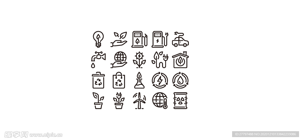 生态环保图标