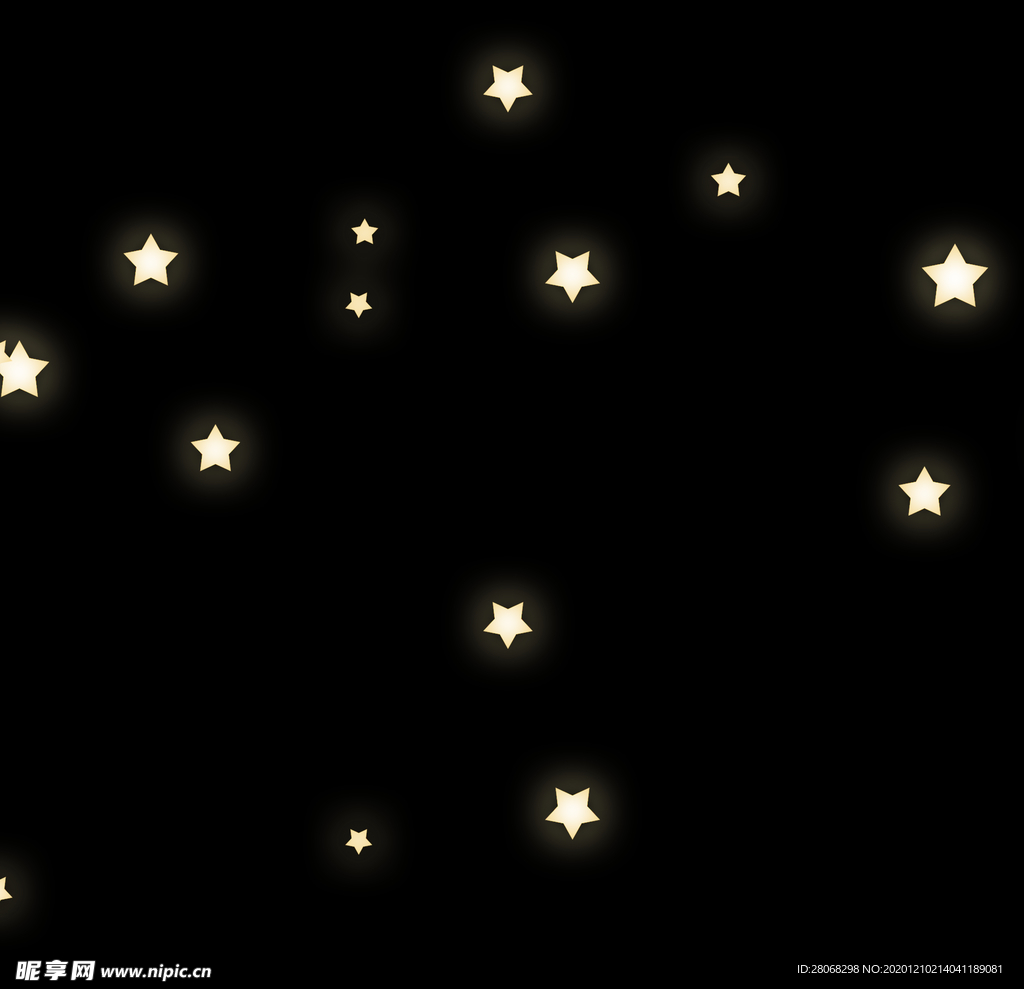 圣诞节星星装饰元素