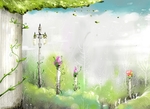 春季卡通背景