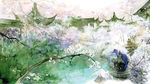 中国风大气插画场景图片