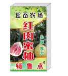 红肉蜜柚广告灯箱