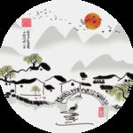 新中式圆形装饰画