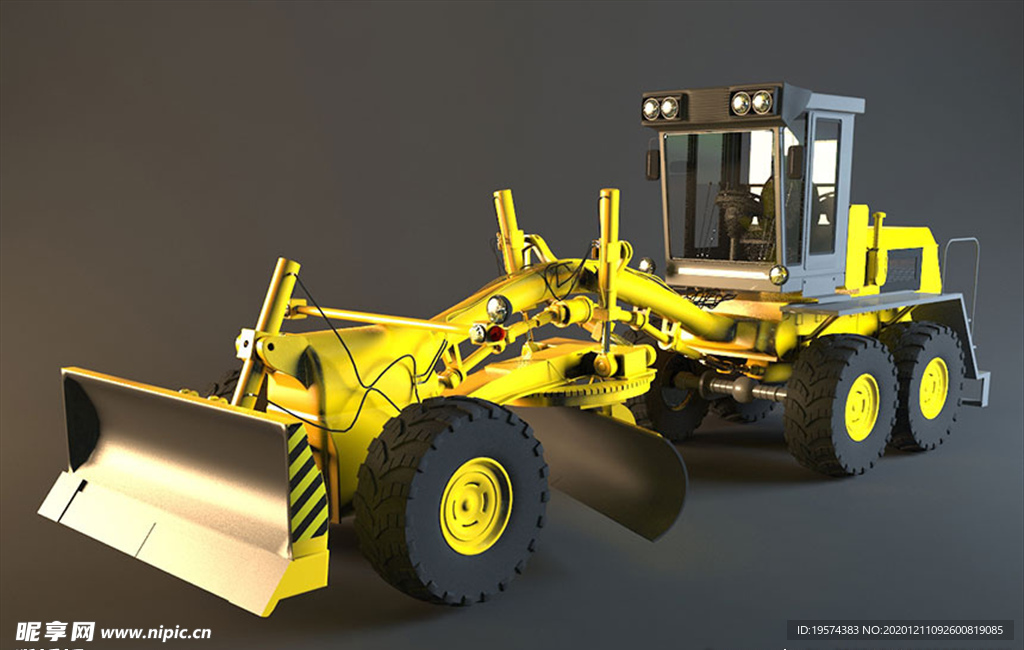 C4D 模型铲车
