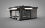 C4D 模型 像素店铺房子