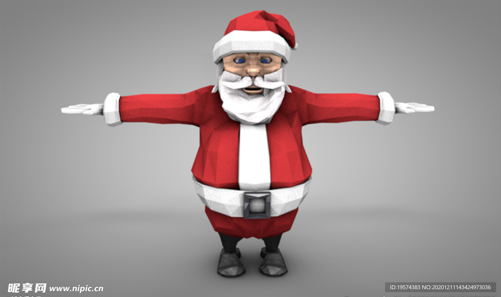 C4D 模型 圣诞老人