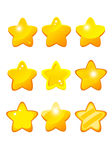 金色黄色星星闪光星辰圣诞五角星