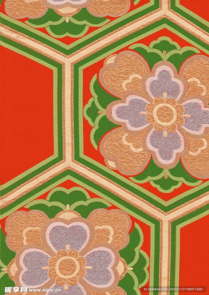 绣花布纹素材