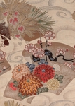 绣花布纹素材