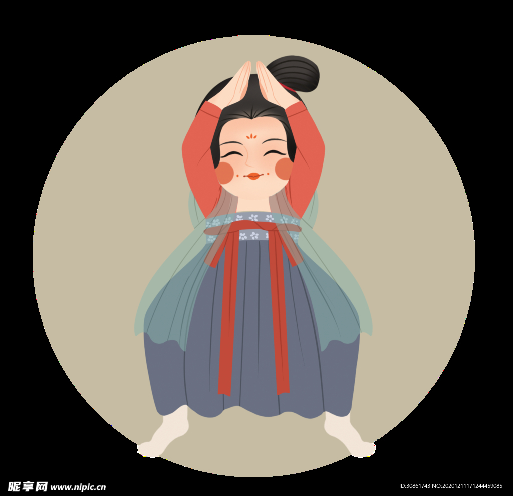 卡通侍女图