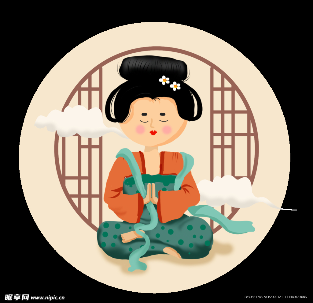 卡通侍女图