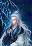 古装帅哥美女插画图片
