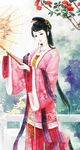 古装帅哥美女插画图片