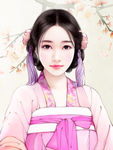 古装帅哥美女插画图片