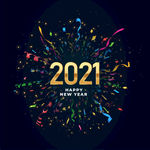 2021 新年展板背景