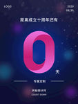 倒计时数字0海报