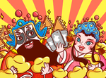 国粹戏曲插画