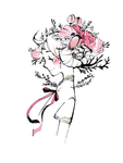 矢量手绘少女