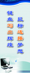 微机室标语展板