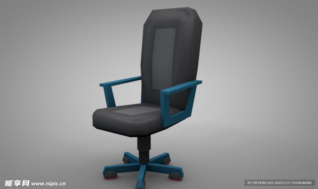 C4D 模型摇椅