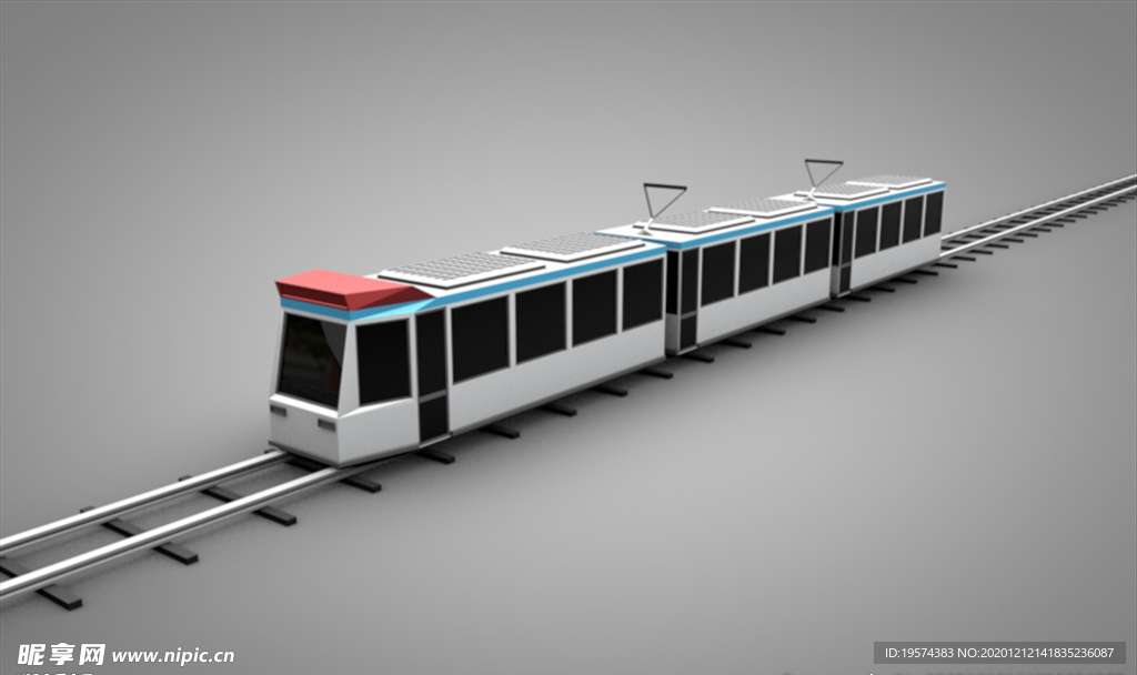 C4D 模型 火车动车电车