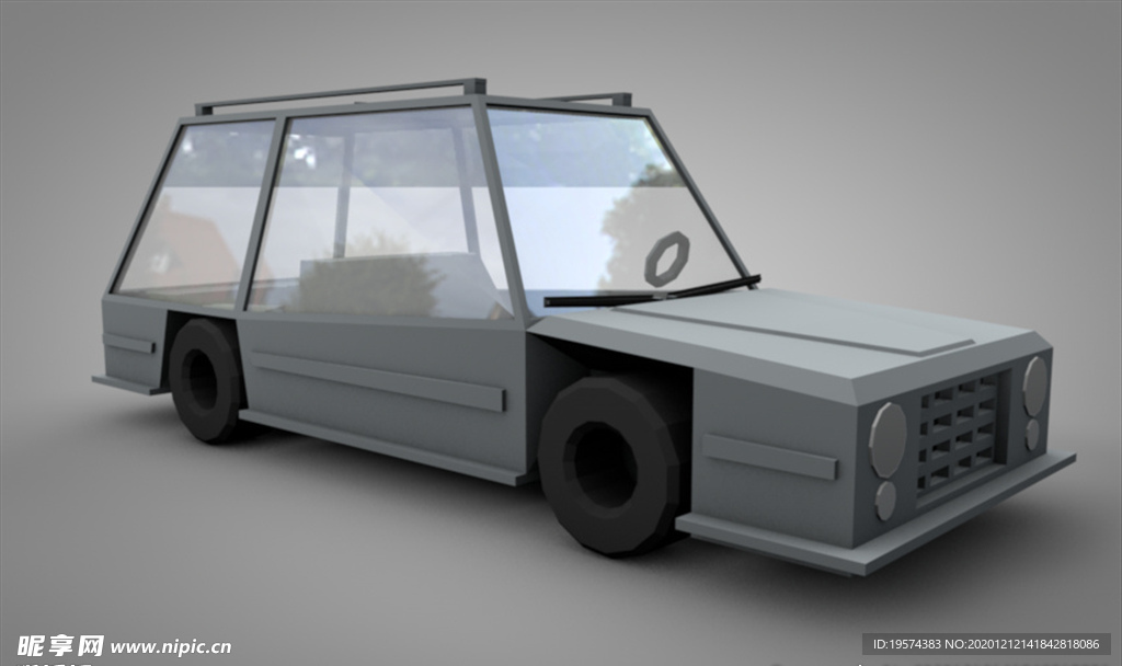 C4D 模型小汽车