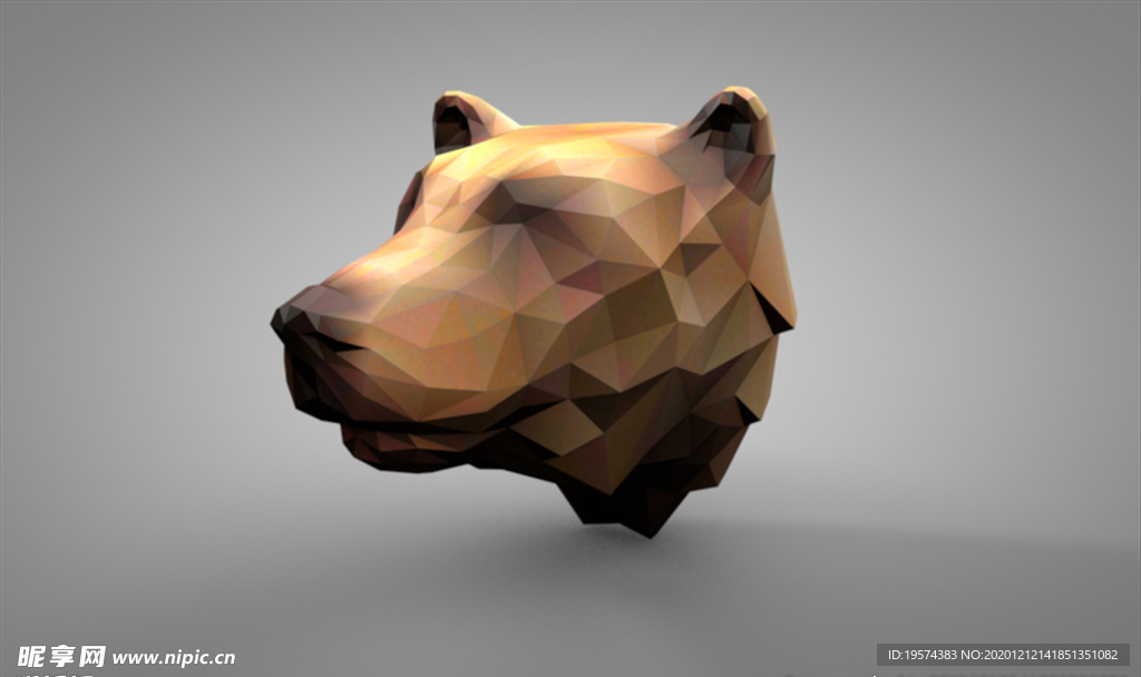 C4D 模型狗熊