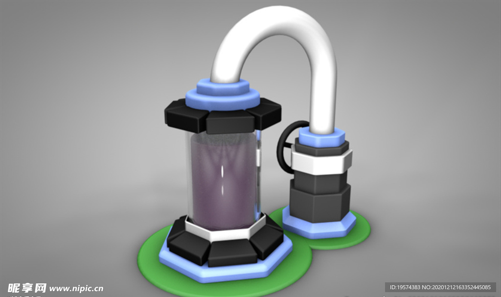 C4D 模型 阀门