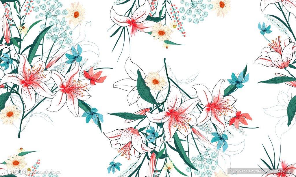 手绘花