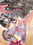 古装帅哥美女插画图片