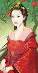 古装帅哥美女插画图片