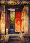中国风大气插画场景图片
