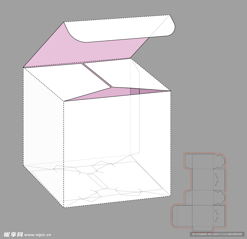 方盒包装折痕