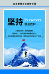 坚持就是胜利公室文化海报