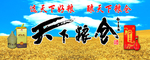 天下粮仓酒  蓝天 麦田 金色