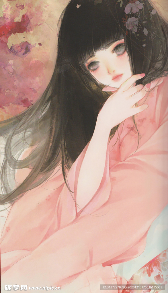 古装帅哥美女插画图片