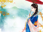 古装帅哥美女插画图片
