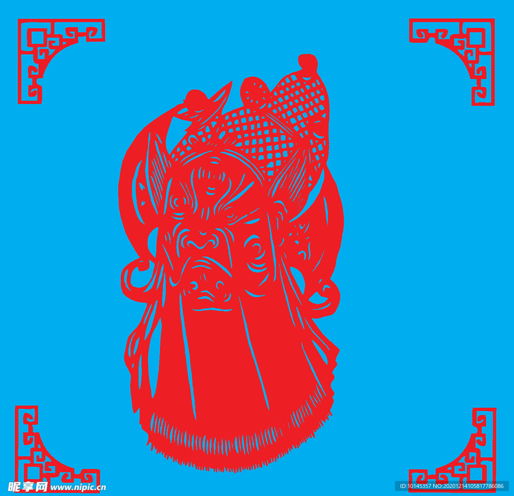 脸谱剪纸