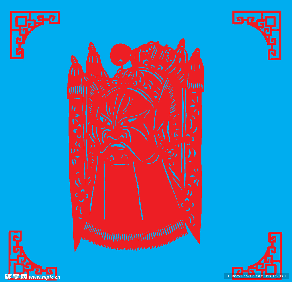 脸谱剪纸