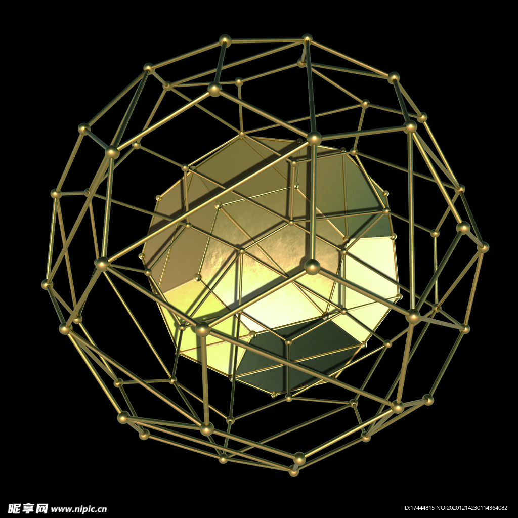创意金属球立体空间装饰画