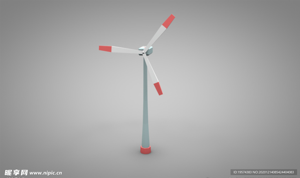 C4D 模型风力发电