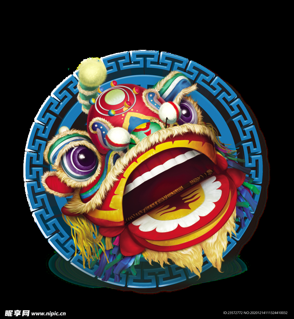卡通手绘狮子头